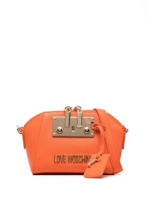 Love Moschino logo plaque cross body bag