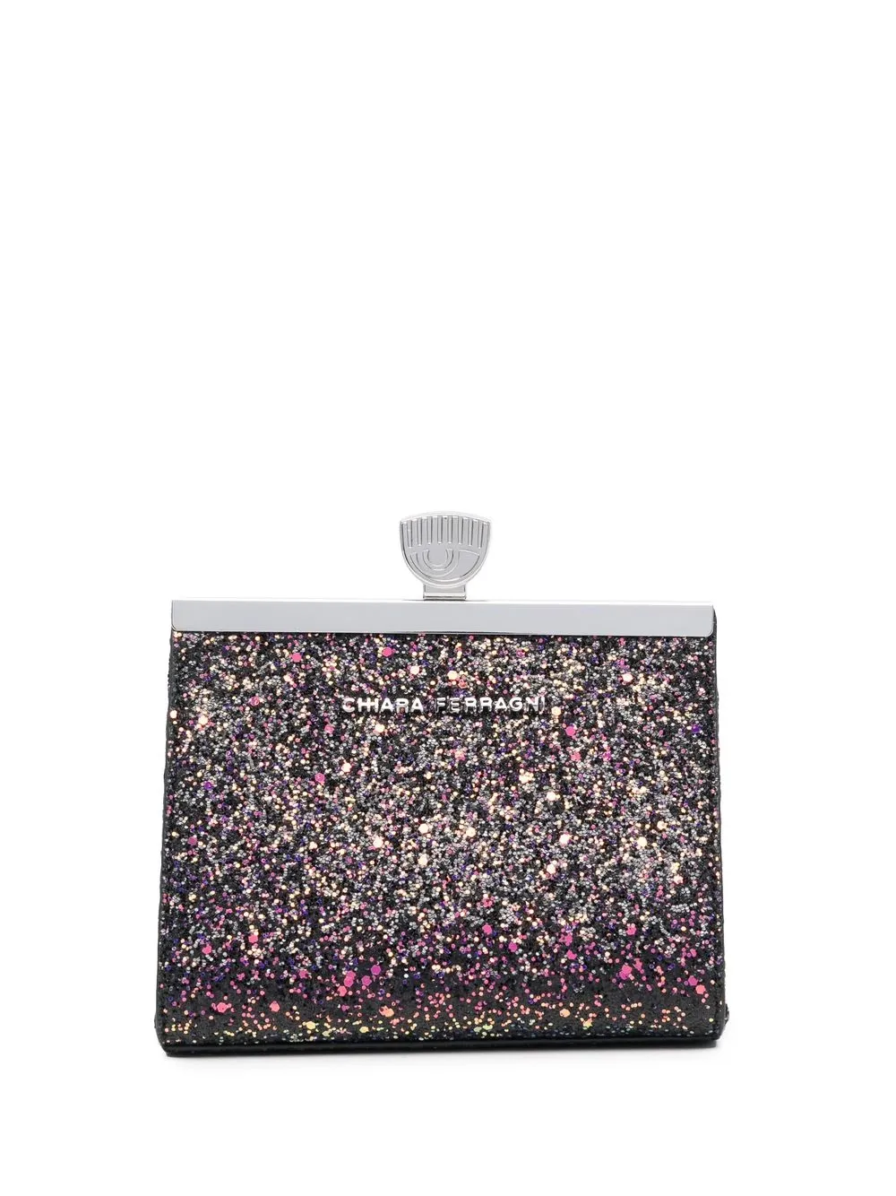 

Chiara Ferragni glitter-detail clutch bag - Purple