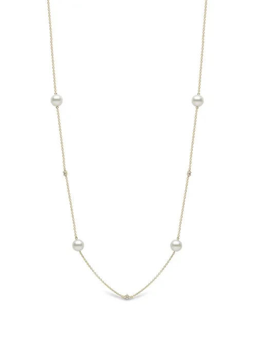 Collier en 18ct à serti de perles et de diamants - Yoko London - Modalova