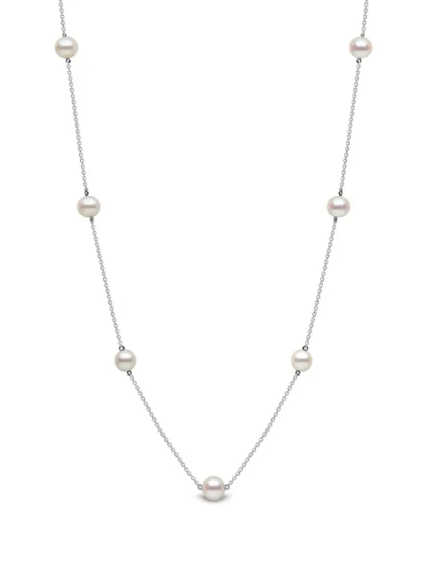 Yoko London 18kt white gold Classic pearl necklace