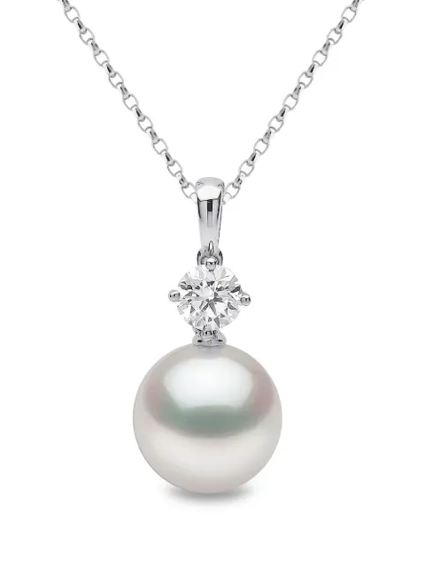 Yoko London 18kt white gold Classic South Sea pearl and diamond necklace