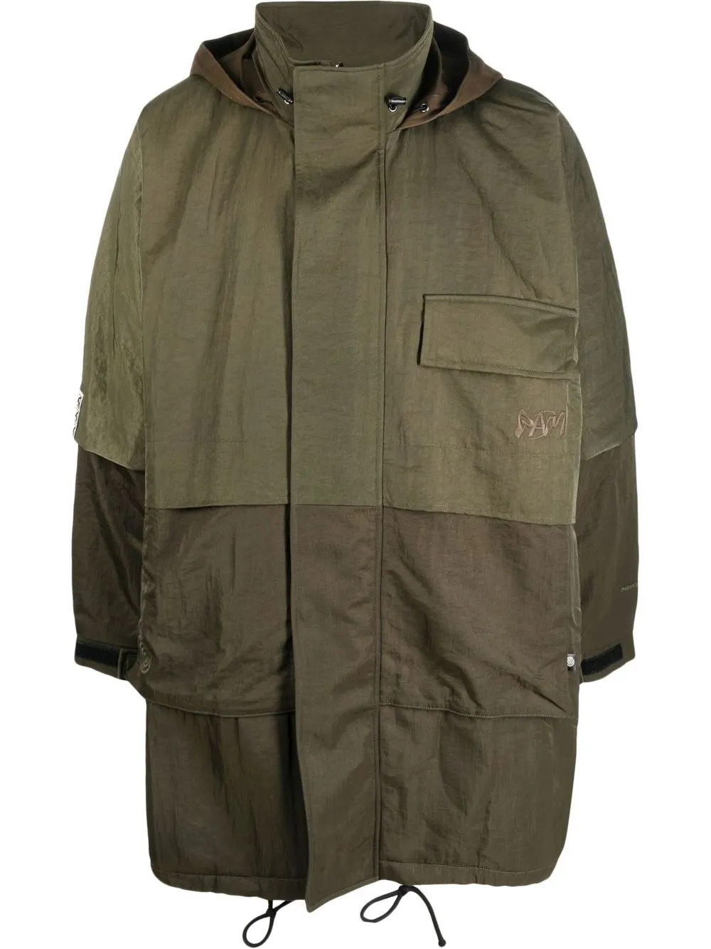 

Perks And Mini oversized-cut hooded coat - Green