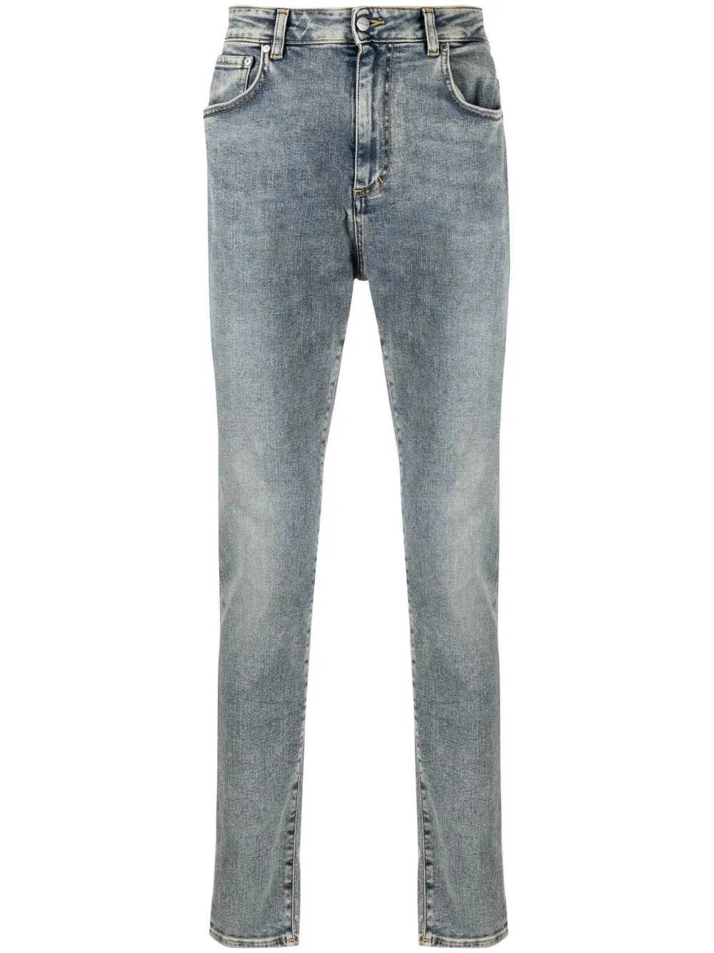 

Represent acid-wash slim-cut jeans - Blue