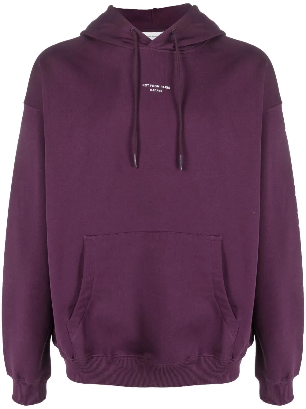 

Drôle De Monsieur slogan-print hoodie - Purple
