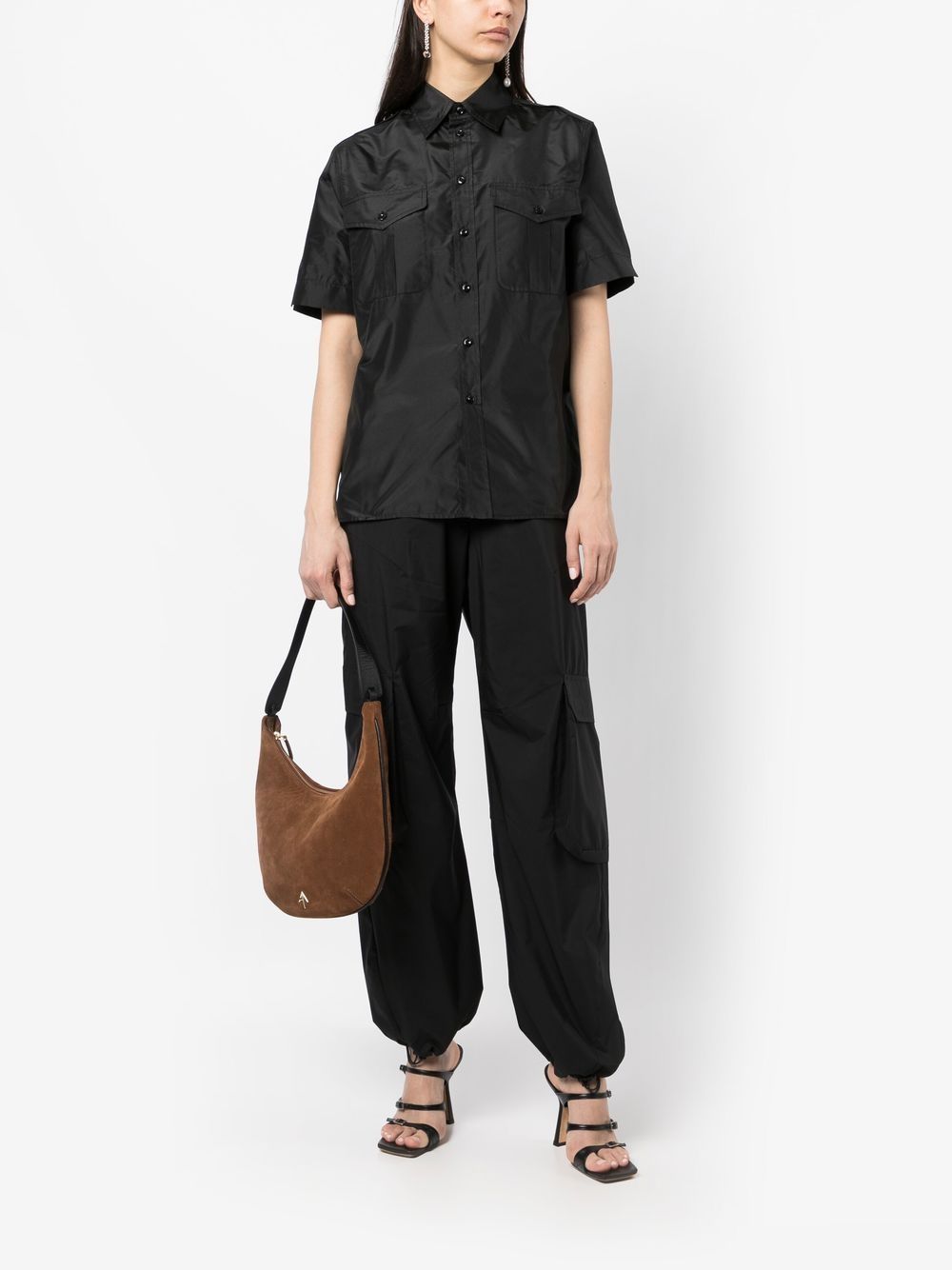 Ralph Lauren Collection Zijden blouse - Zwart