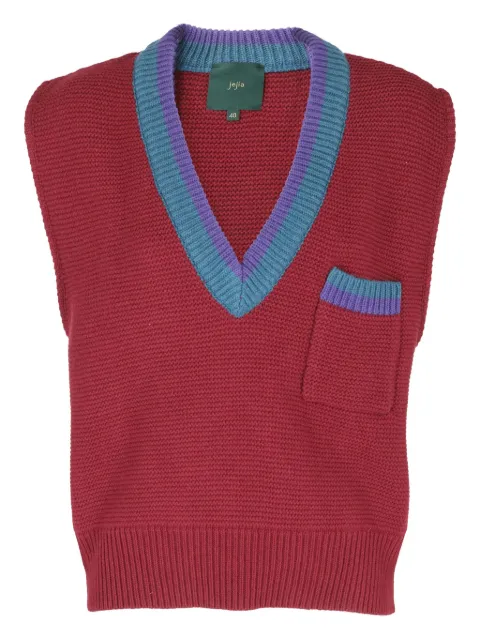 Jejia purl-knit vest