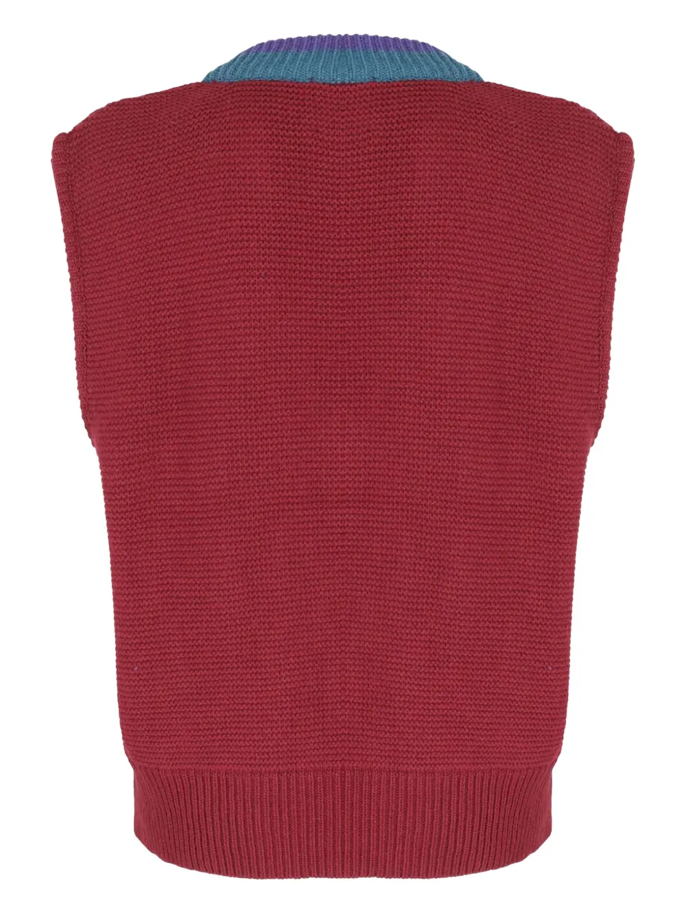 Jejia Purl-knit Vest In Red