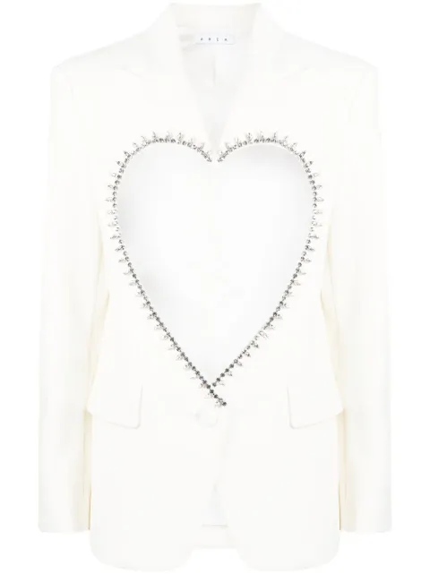 AREA heart cut-out blazer