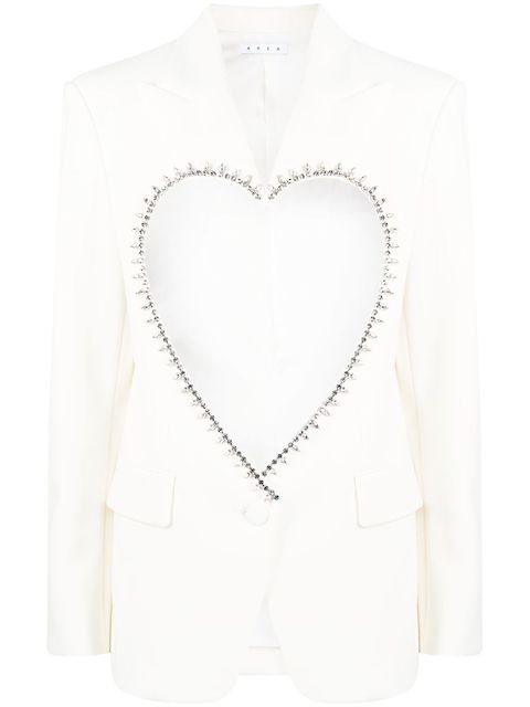 AREA heart cut-out blazer