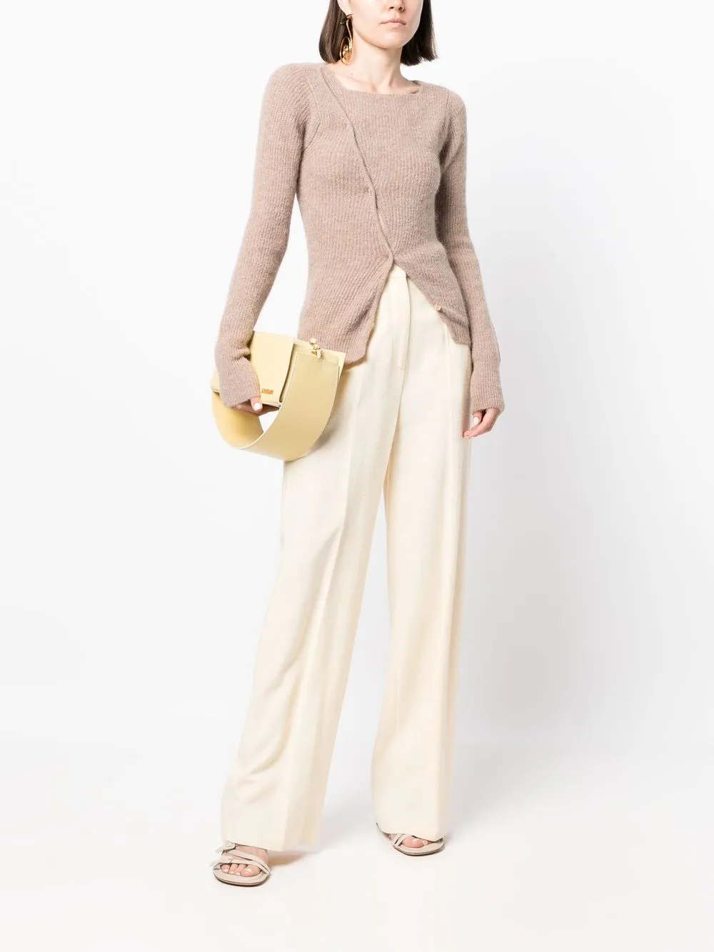 Jacquemus Asymmetrisch vest - Bruin