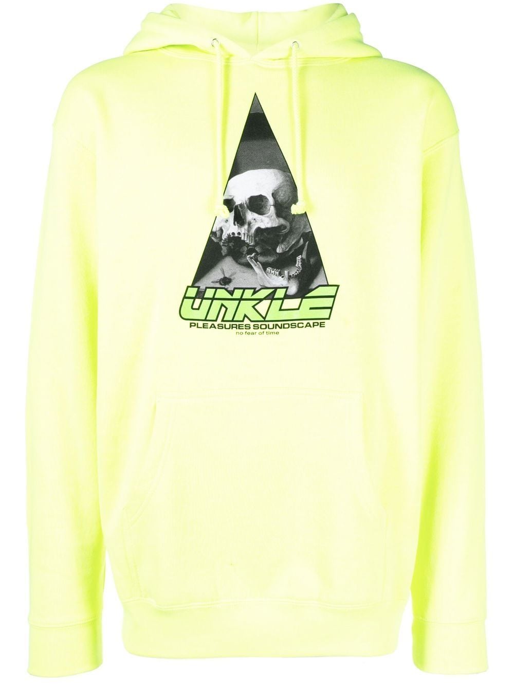 Shop Pleasures Unkle Graphic-print Pullover Hoodie In Yellow