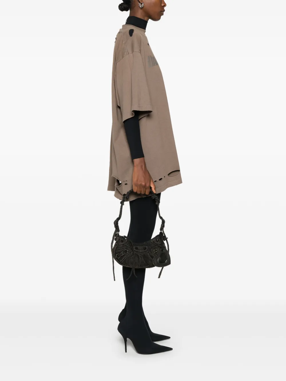 Balenciaga Le Cagole kleine schoudertas - Zwart