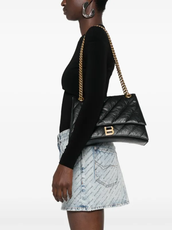 BALENCIAGA◆CRUSH ショルダーバック 716351◆EMS送料込 国内発】BALENCIAGA CRUSH スモール スリングショルダーバッグ