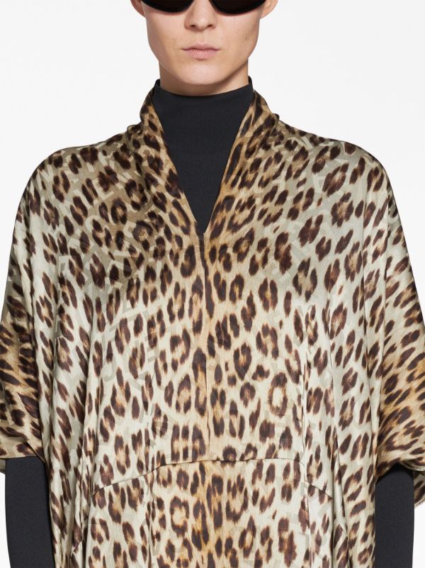 Balenciaga hot sale leopard dress