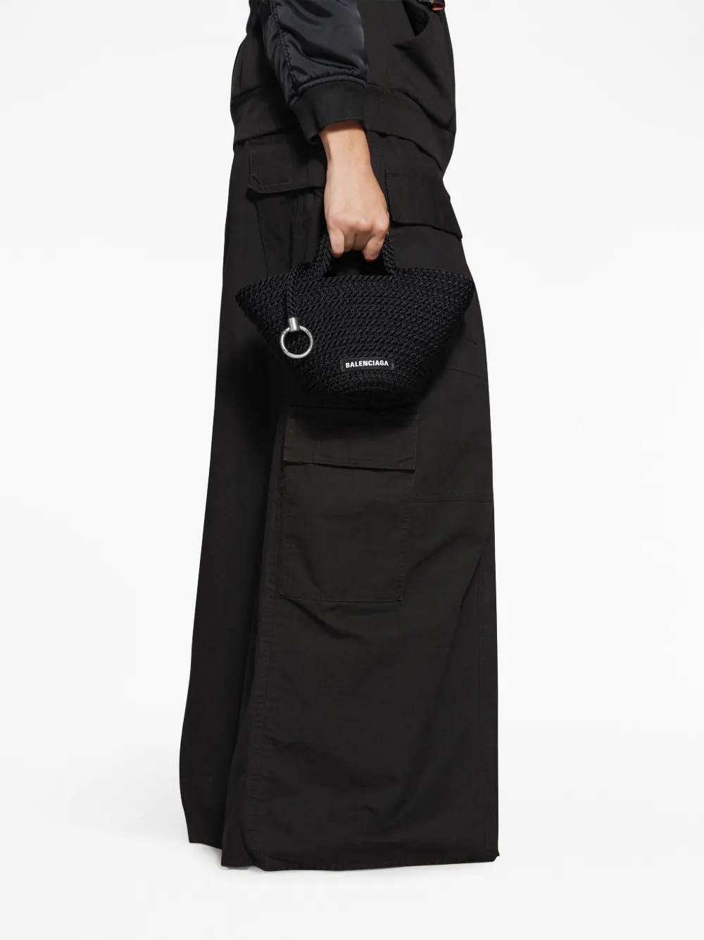 Balenciaga Ibiza Woven Tote Bag Farfetch balenciaga-ibiza-woven-tote-bag-farfetch