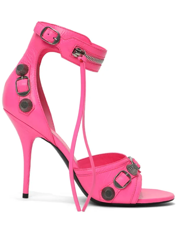 Balenciaga Cagole 110mm Stiletto Sandals Pink FARFETCH