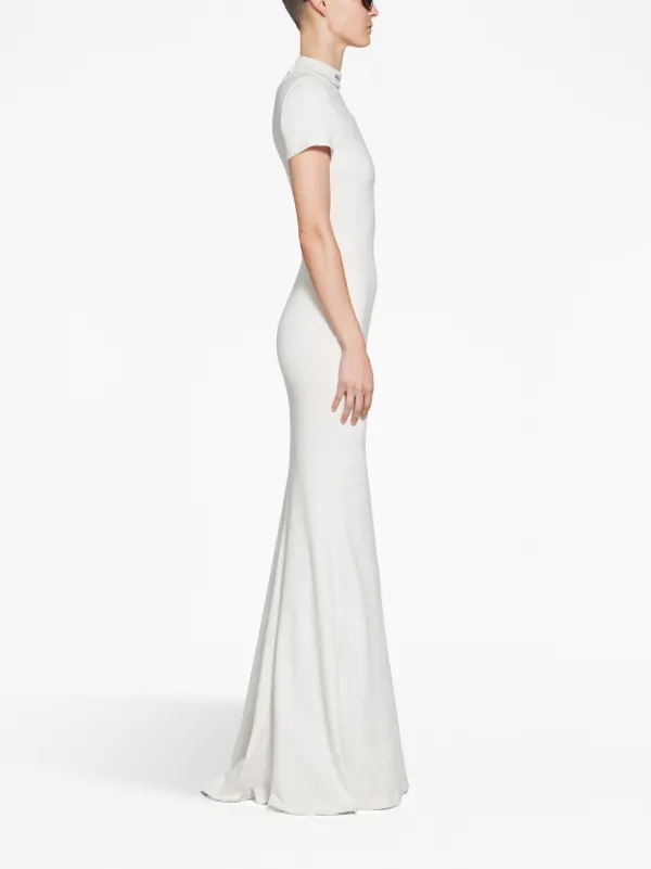 Calvin klein long white clearance dress