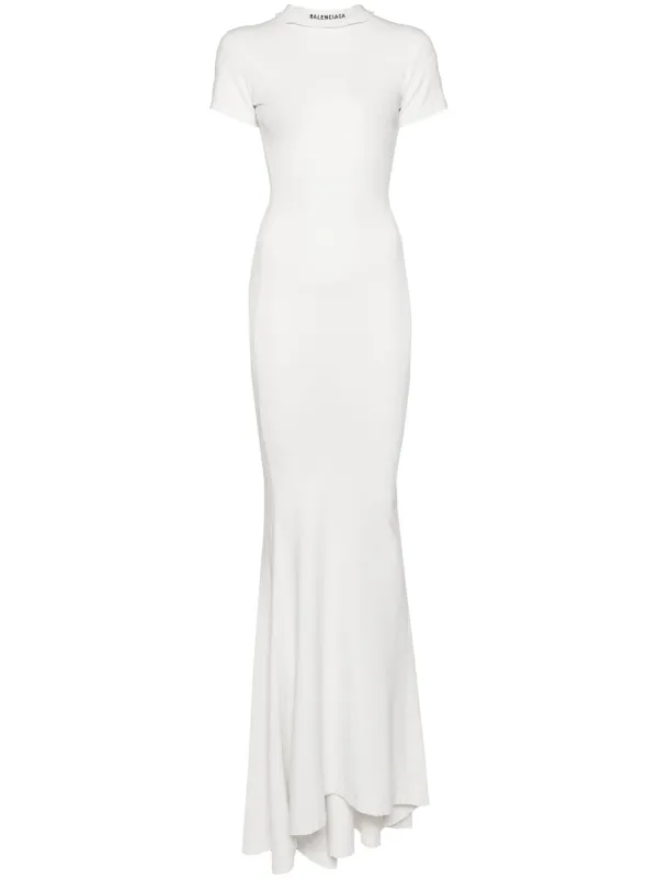 Balenciaga T shirt Maxi Dress White FARFETCH