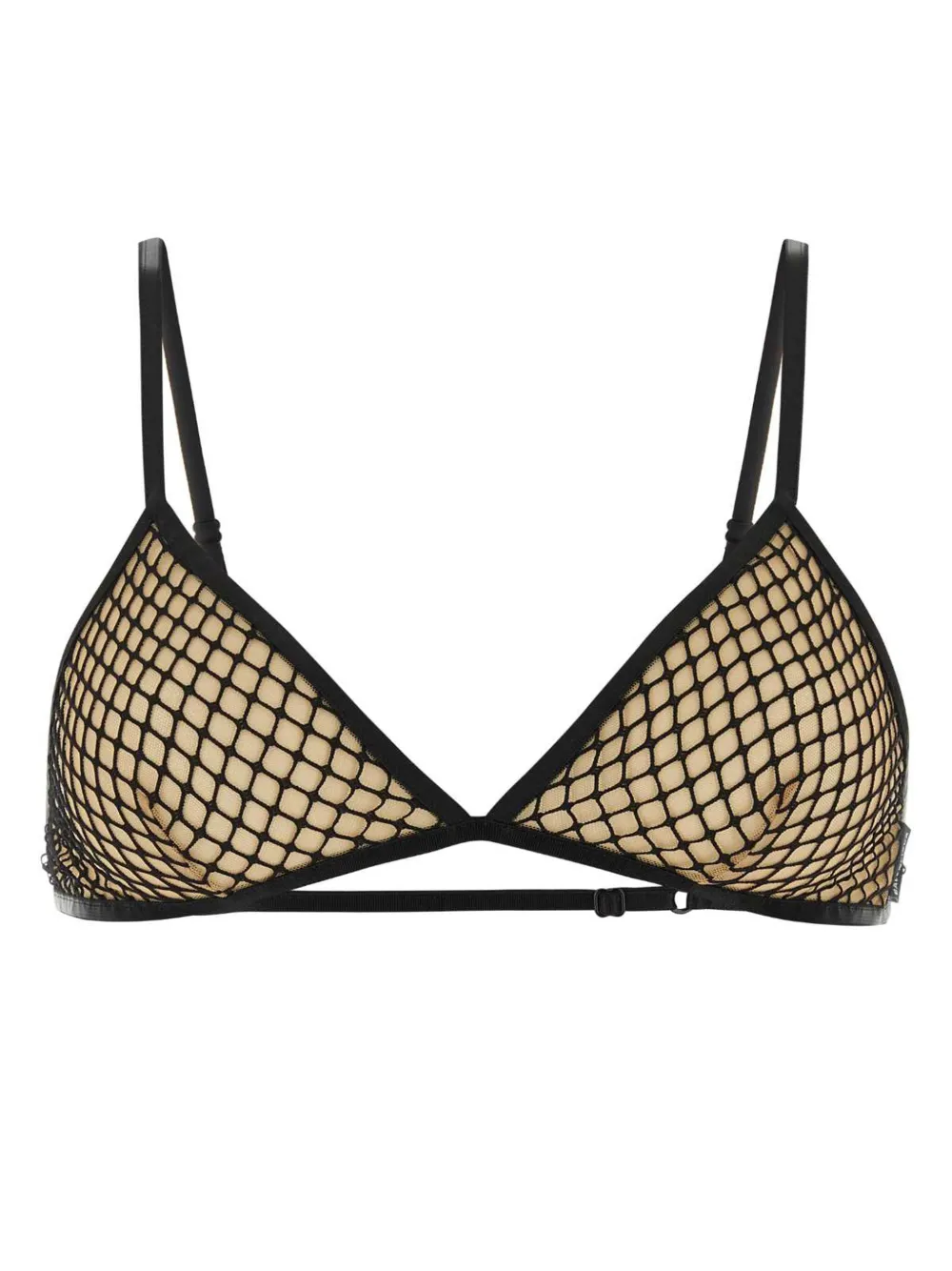 Balenciaga mesh-detail triangle bra – Black