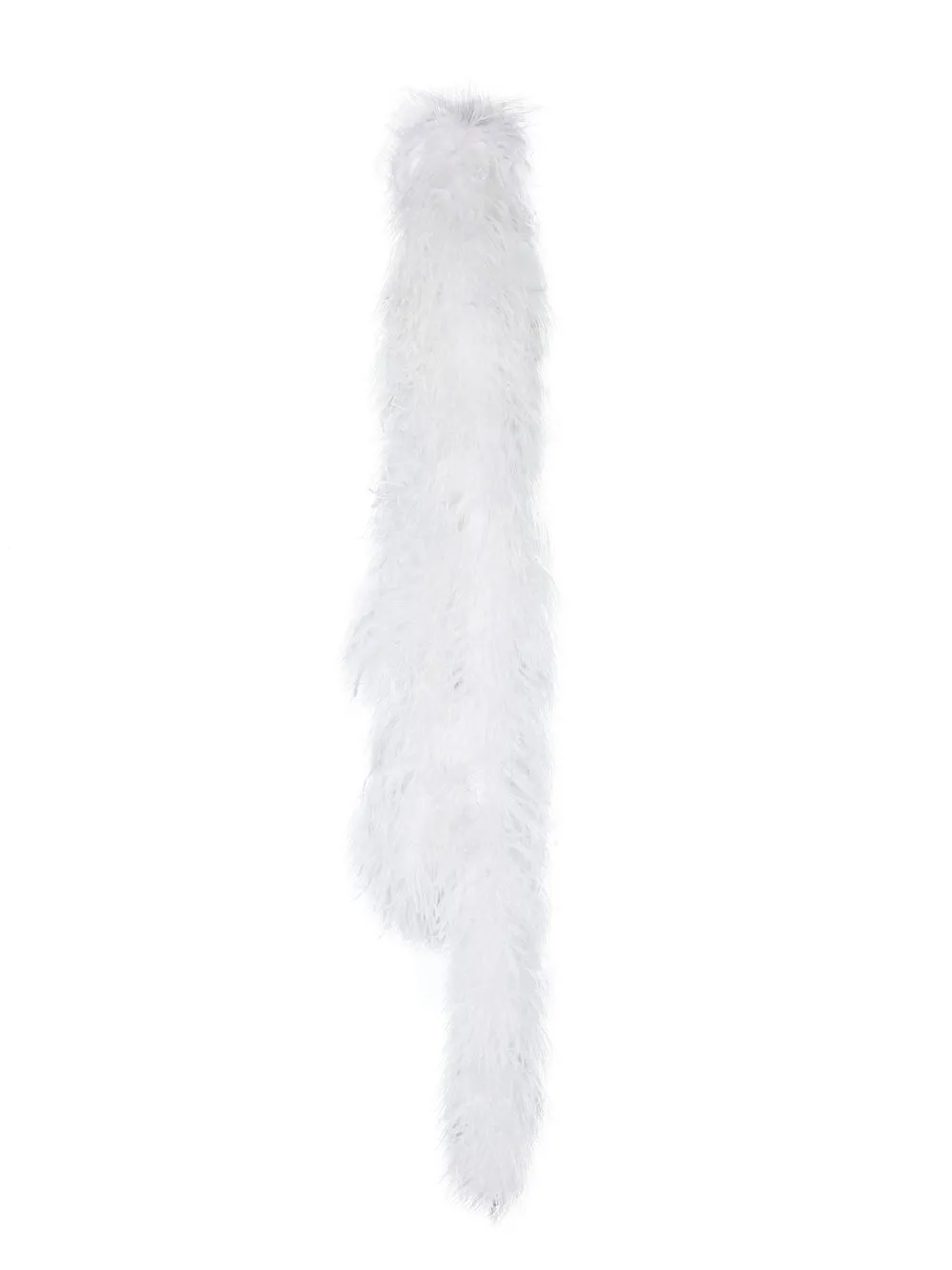 

Atu Body Couture pearl-embellished feather scarf - White