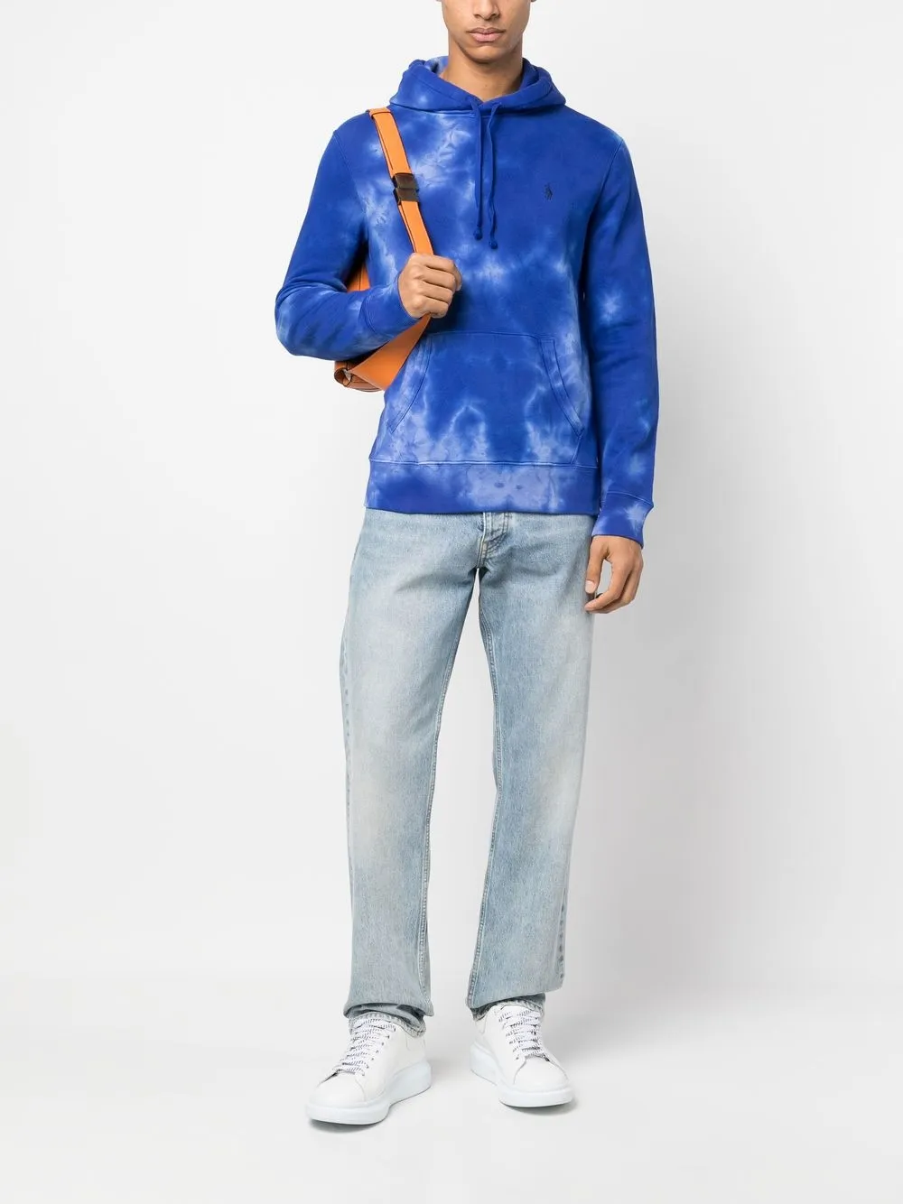 Polo Ralph Lauren Hoodie met tie-dye print - Blauw