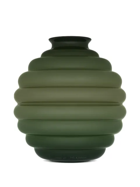 Dolce & Gabbana ribbed vase (26cm x 29cm)