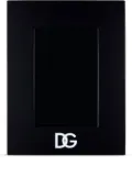 Dolce & Gabbana monogram-print photo frame - Black