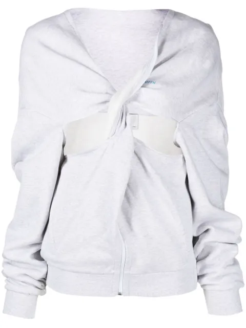 Coperni twisted cut-out hoodie