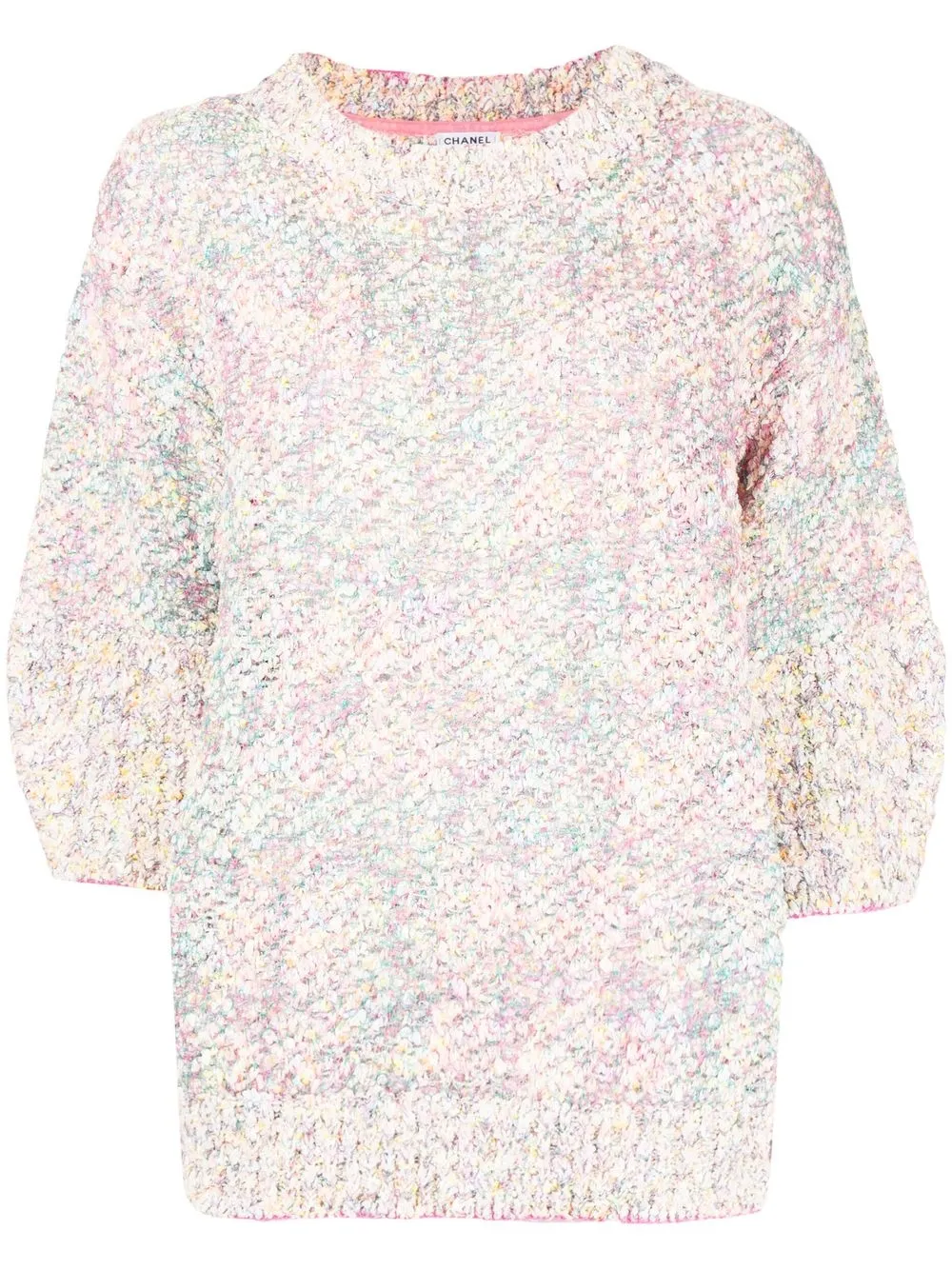 

CHANEL Pre-Owned chunky-knit top - Pink