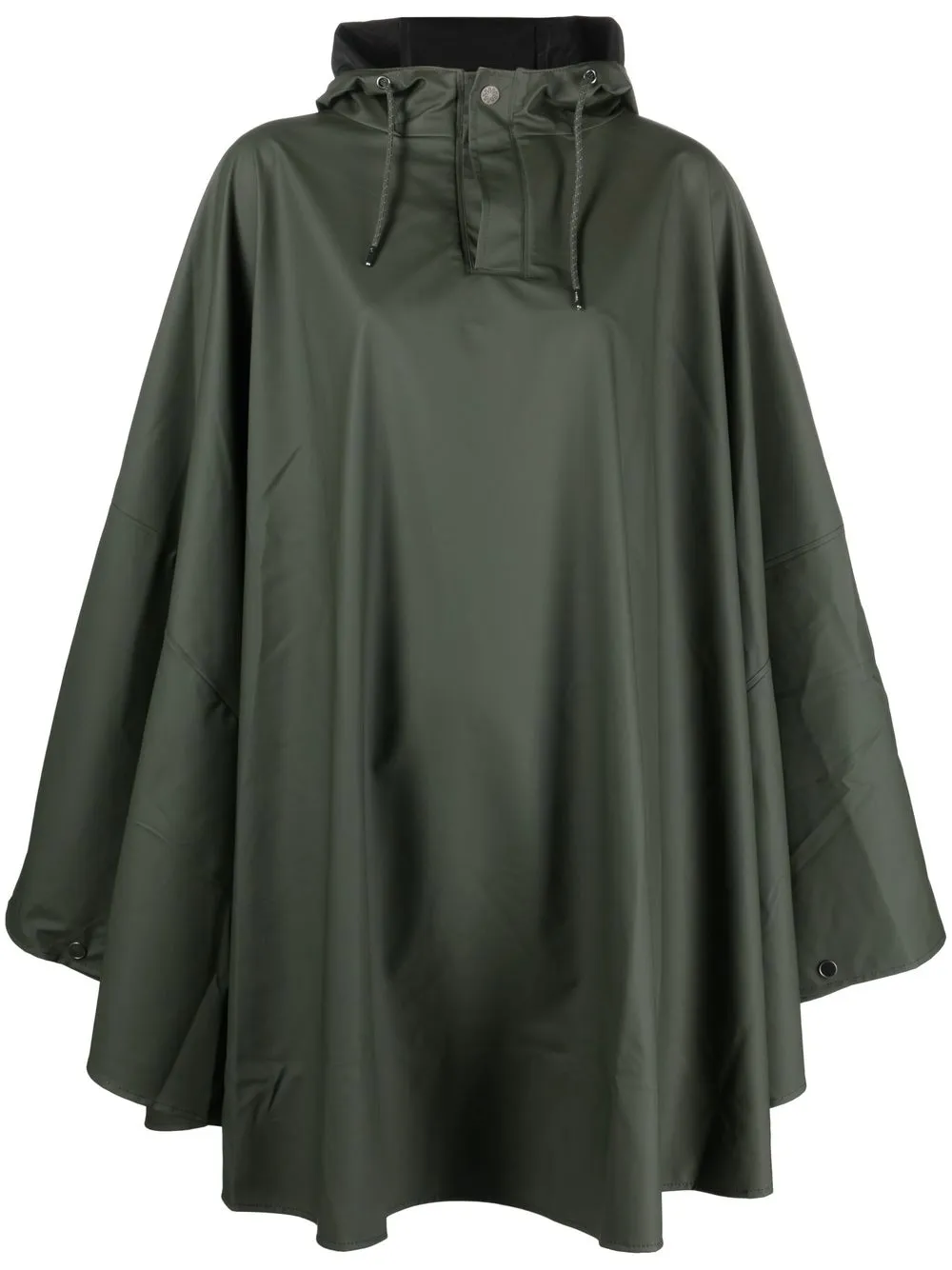 

Rains hooded long-sleeve coat - Green