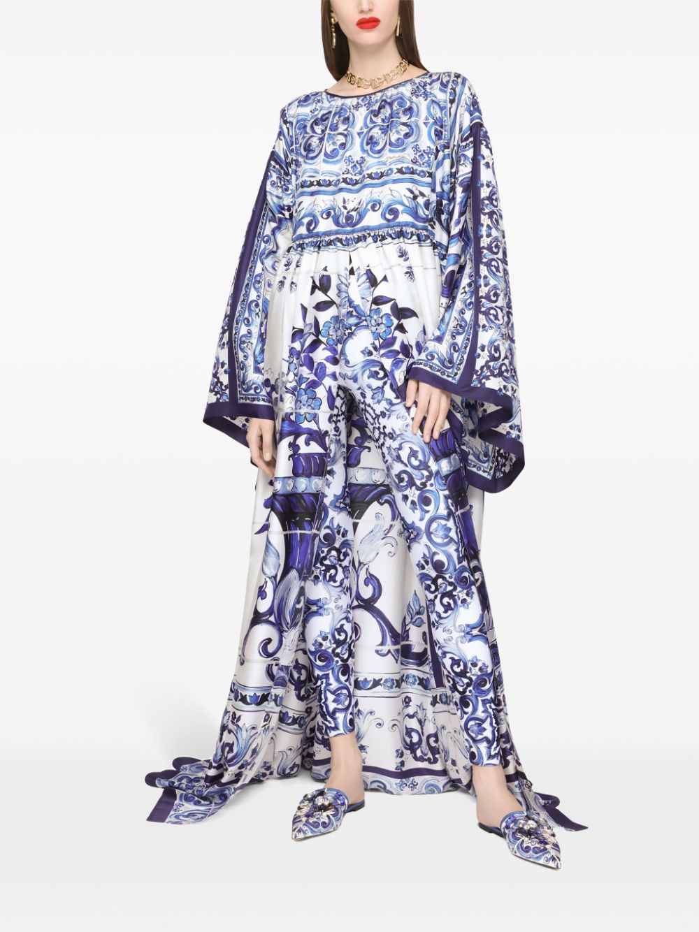 Dolce & Gabbana Zijden jurk Blauw