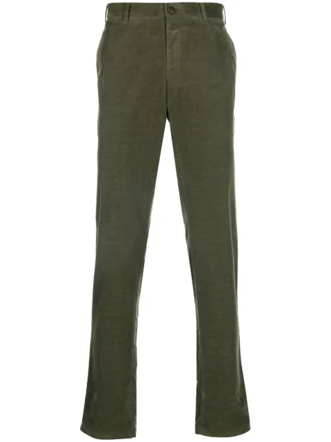 Canali mid-rise slim-fit chinos