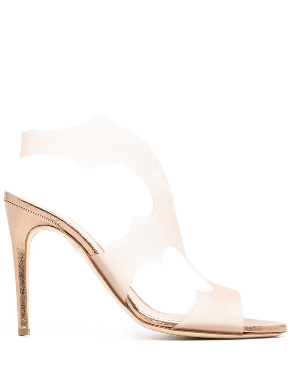 RUPERT SANDERSON CARISSMA 100MM CUT-OUT SANDALS