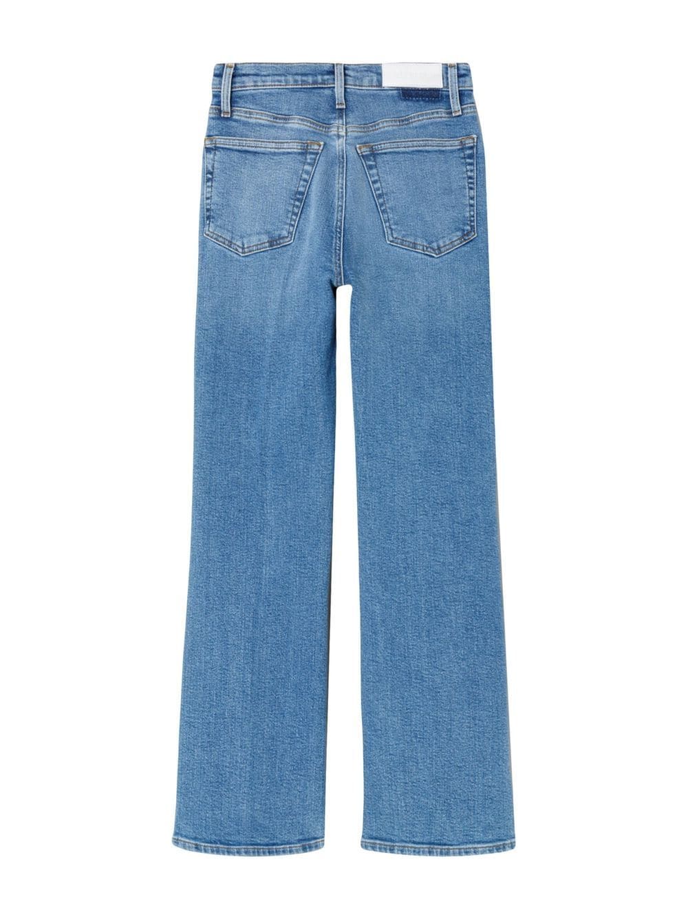 70s Blue Light Wash Denim Culottes Vintage Cropped Wide Leg Jean