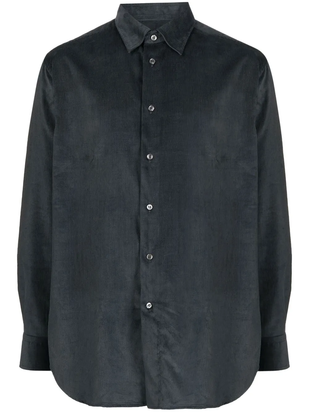 

Brioni camisa de pana manga larga - Gris