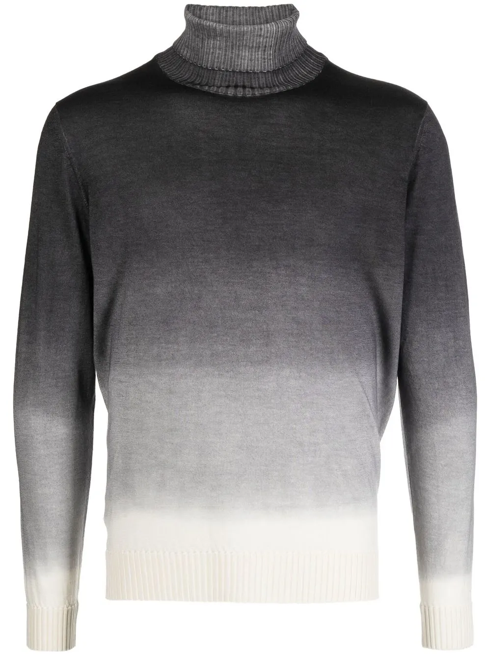 

Kiton gradient-effect roll-neck jumper - Grey