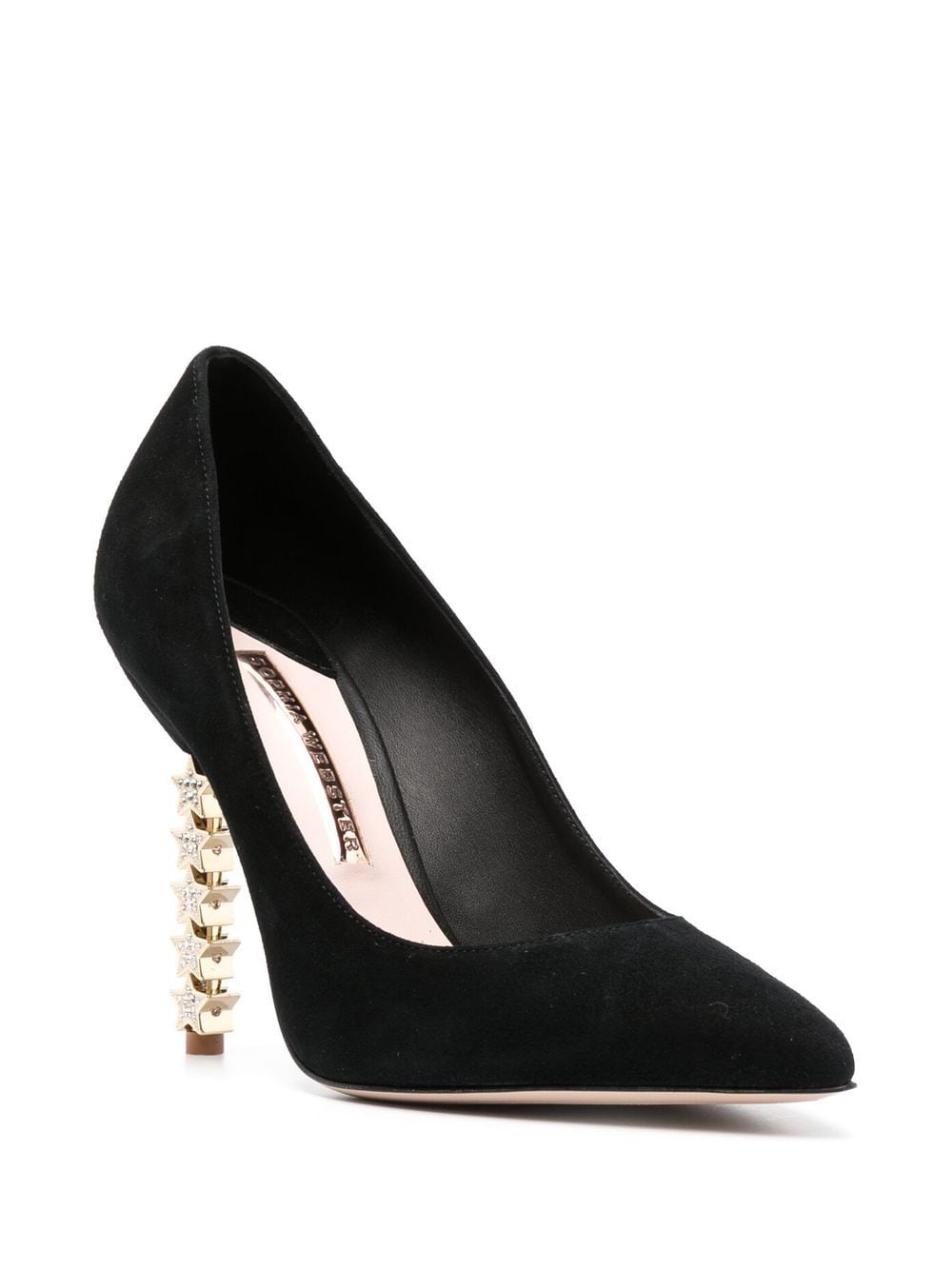 Sophia Webster Jasmine suède pumps - Zwart