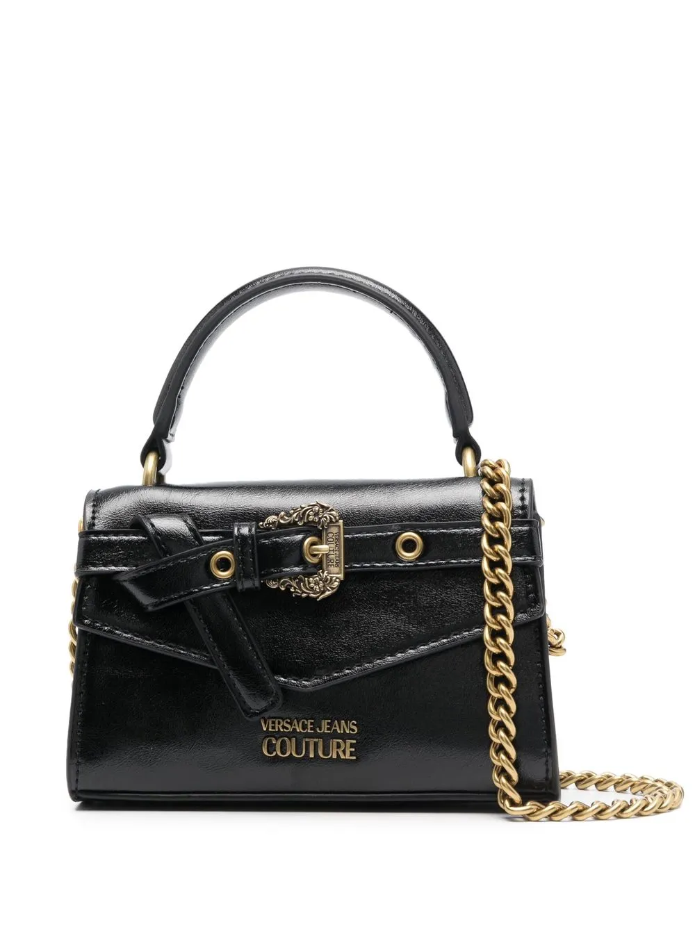 

Versace Jeans Couture belt detail cross body bag - Black