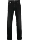 TELA GENOVA light-wash strap detail jeans - Black