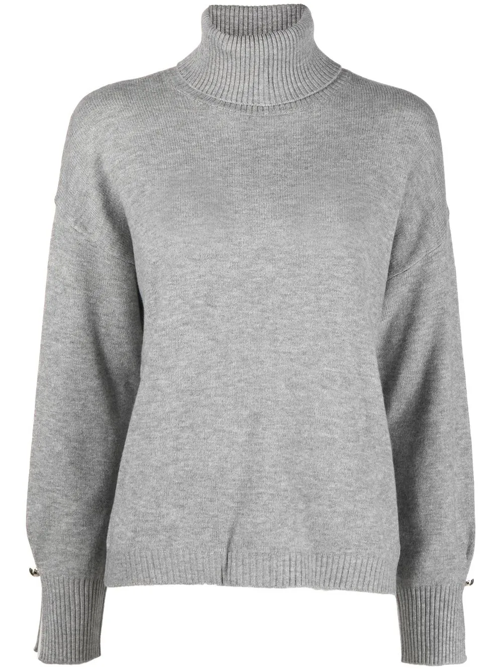 

LIU JO fine-knit roll-neck jumper - Grey