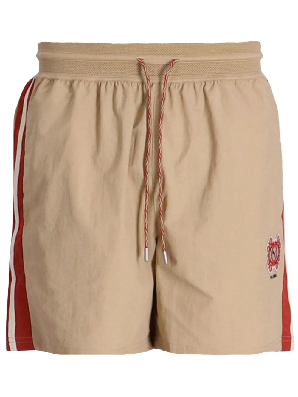 

PUMA logo-patch deck shorts - Neutrals