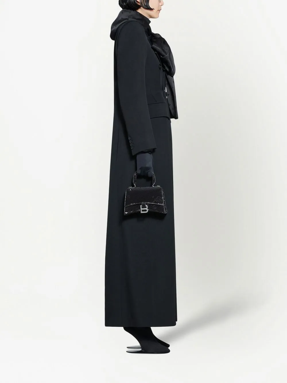 Balenciaga Hourglass XS sequindetail Tote Bag Farfetch