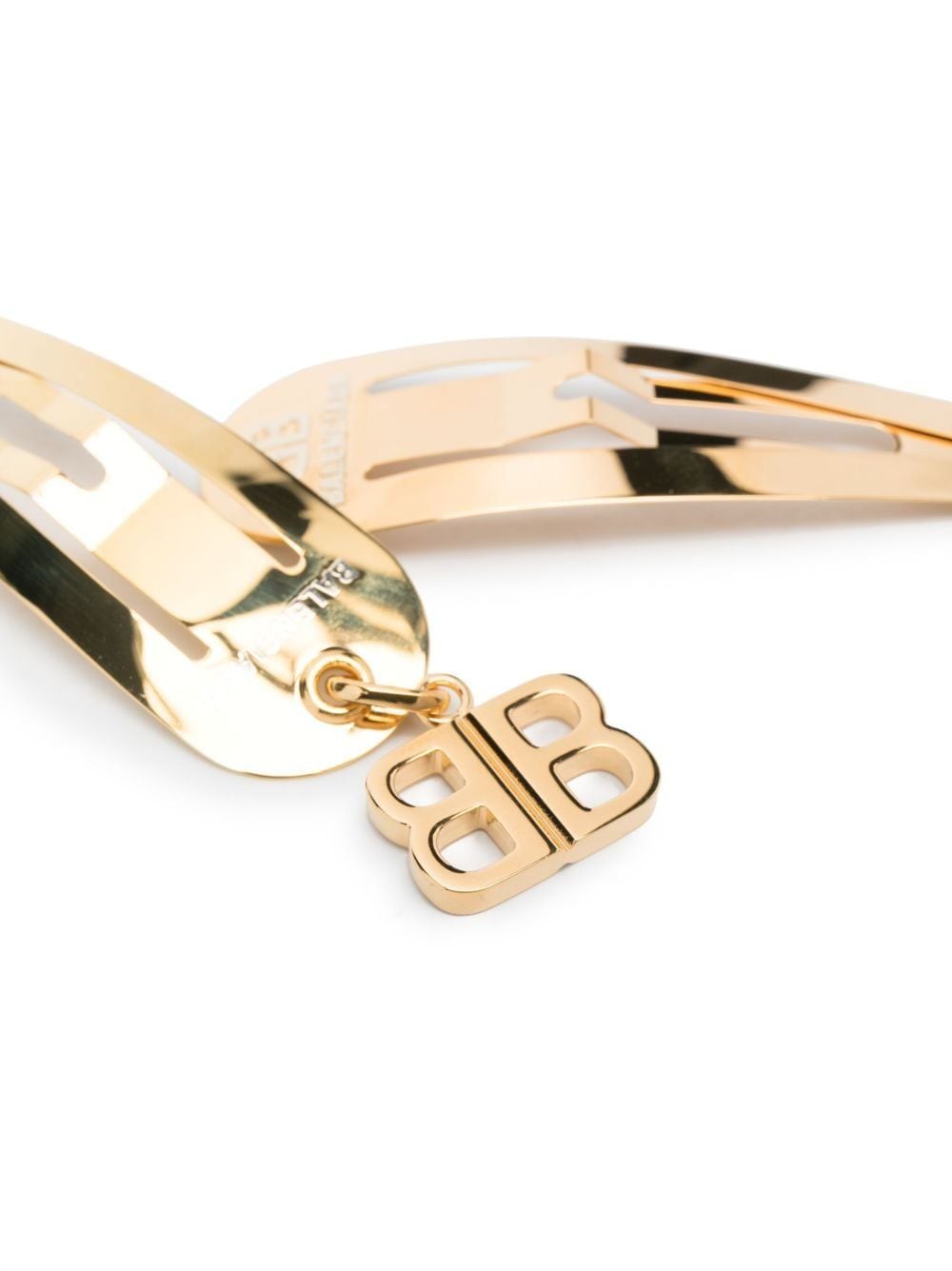 Balenciaga Clip Cut out-detail Bracelet - Gold