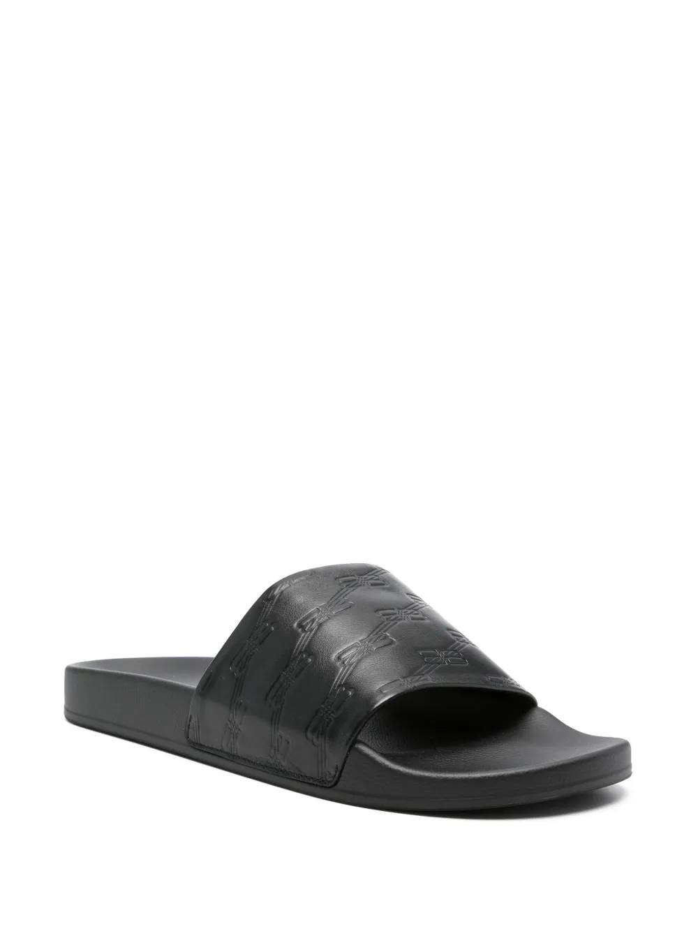 Balenciaga BB-monogram leather pool slides | Image 2