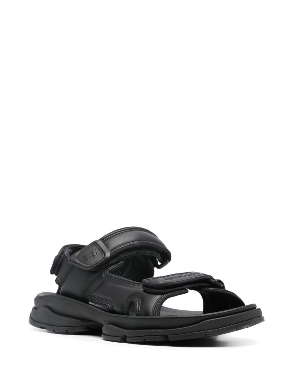 Balenciaga Tourist chunky faux-leather sandals - Black