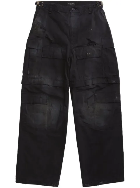 Balenciaga distressed cargo trousers