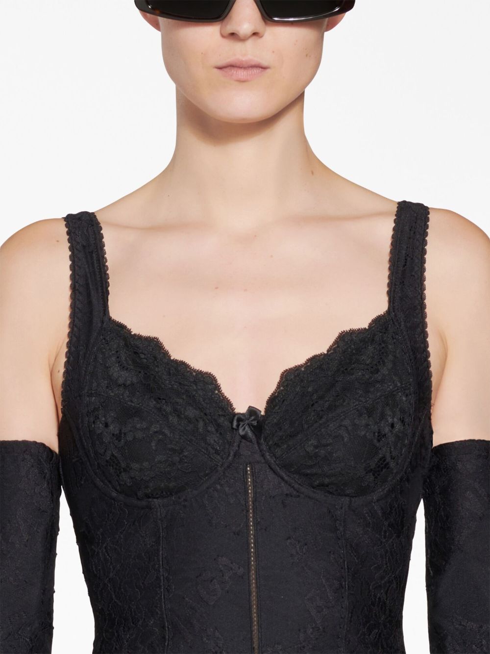 Balenciaga Allover Logo Lingerie top Women