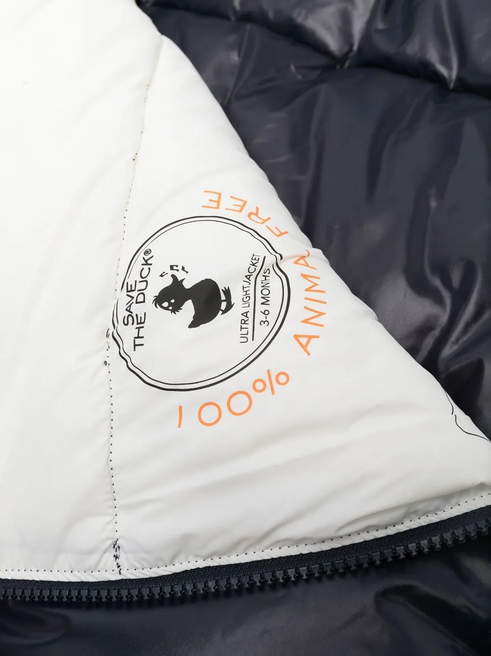 Save The Duck Kids Slaapzak met logopatch Blauw