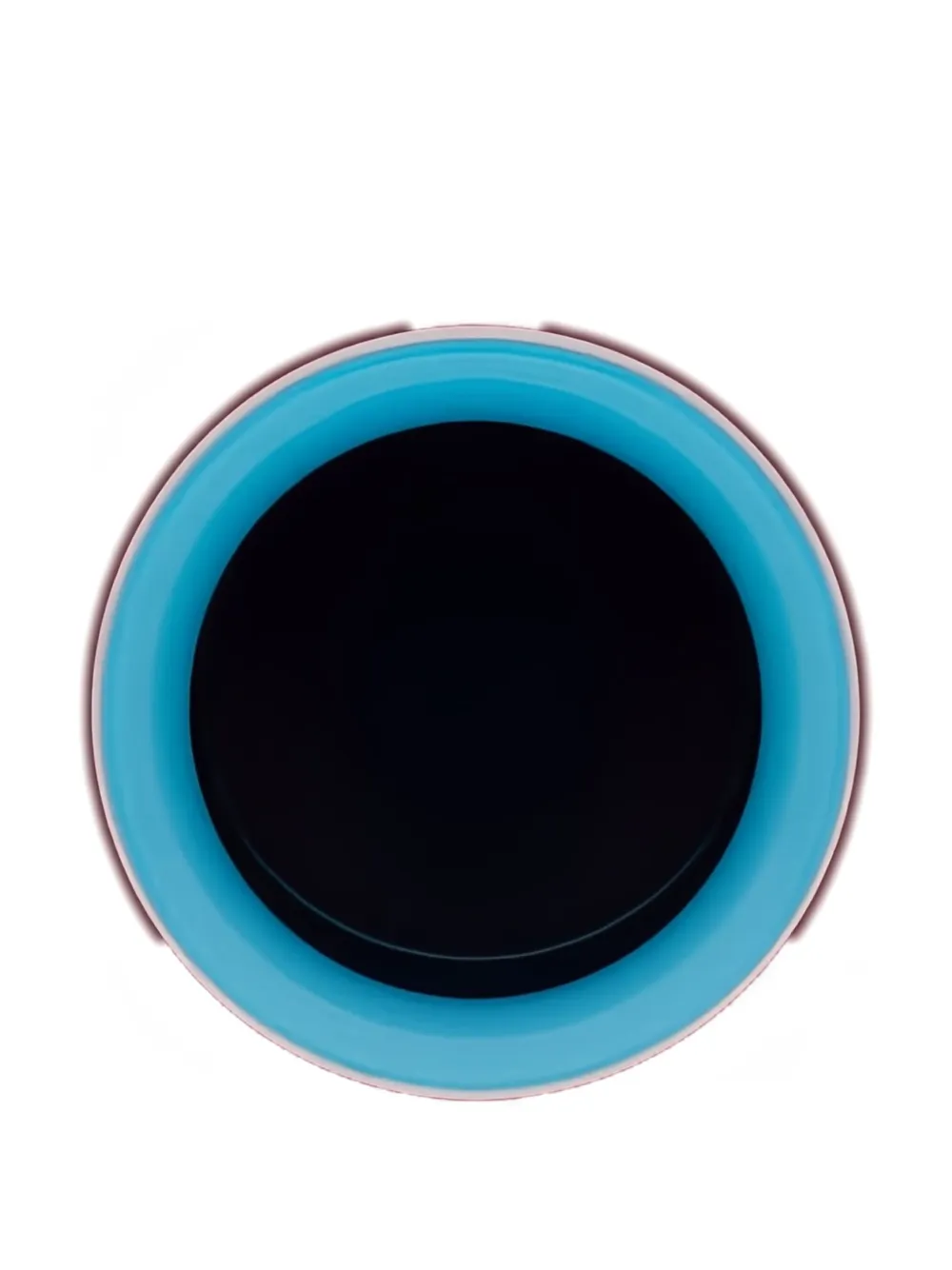 Dolce & Gabbana ribbed round vase (26cm x 29cm) - Rood