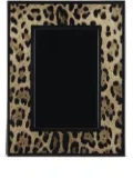 Dolce & Gabbana leopard-print photo frame - Black